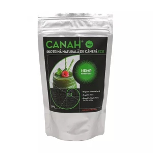 Pudra proteica de canepa bio, 300g, Canah
