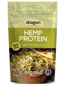 Pudra proteica eco de canepa, 200g, Dragon Superfoods