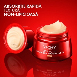 Rezerva crema antirid de zi Liftactiv Collagen Specialist 16 cu SPF50, 50ml, Vichy - Img 4
