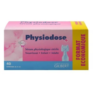 Ser fiziologic Physiodose, 5ml, 40 monodoze, Gilbert