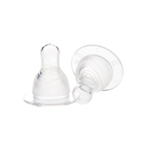 Set 2 tetine silicon super fin 0 luni+, Minut Baby - Img 2