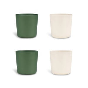 Set de pahare bio Green/Cream, 4 bucati, Citron