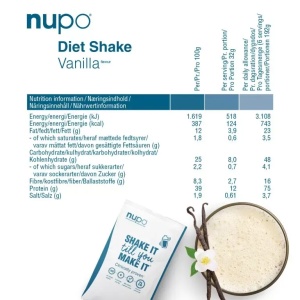 Shake Dieta Vanilie, pulbere, 10 plicuri, Nupo - Img 4