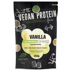 Shake Proteic 70% cu Vanilie si stevie Eco x 450g (Nature's Finest)