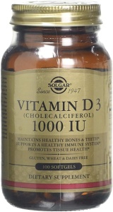 SOLGAR Vitamin D3, 1000UI,100capsule moi gelatinoase