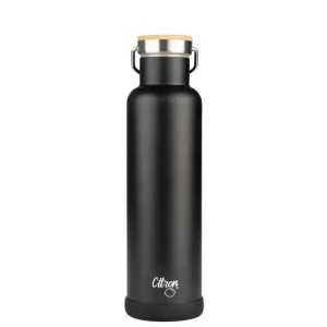 Sticla termos neagra cu pai, 750 ml, Citron - Img 2
