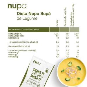 Supa de legume dieta, 12 plicuri, Nupo - Img 6