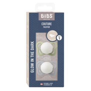Suzeta Couture Glow cu tetina din silicon Sage - Cloud, 0-6luni, 1700318, 2 bucati, Bibs - Img 2