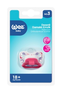 Suzeta silicon ortodontica cu desen, 18 luni, 835, Wee Baby - Img 2