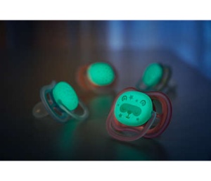 Suzete Ultra Air cu buton fosforescent fetite, 6-18luni SCF376/22, 2 bucati, Philips Avent - Img 2