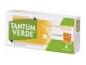 Tantum Verde Portocala si Miere 3mg, 20 pastile de supt, Angelini - Img 2