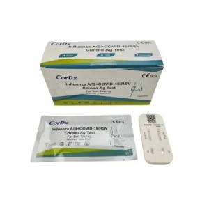 Test Rapid COVID-19 COMBO Influenza A+B, +RSV, Antigen, 1 test, Cordx - Img 2