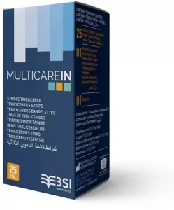 Teste de trigliceride Multicare, 25 bucati, Biochemical Systems