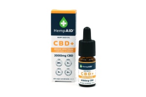 Ulei canepa 2000mg CBD, 500mg CBDA, 500mg CBGA, 200mg Curcuma, 5mg Piper Negru, 10ml, HempAid - Img 2