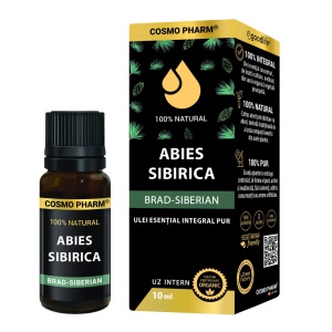 Ulei esential integral de brad siberian Abies Sibirica, 10ml, Cosmopharm