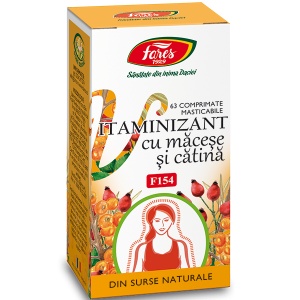Vitaminizant cu macese si catina, F154, 63 capsule, Fares - Img 2
