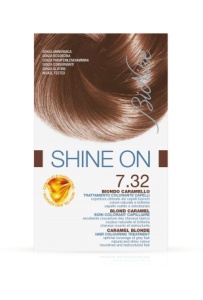 Vopsea tratament de par Shine On, blond caramel 7.32, BioNike