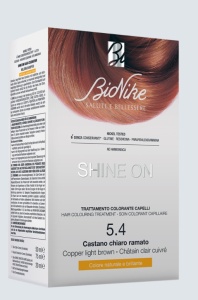Vopsea tratament pentru par Shine On, culoare brun aramiu deschis 5.4, BioNike