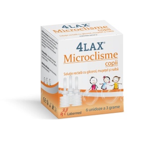 4 Lax Microclisme copii, 6 unidoze x 3g, Labormed - Img 3
