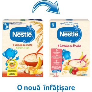 8 cereale cu fructe 12-36l, 250g, Nestle - Img 2