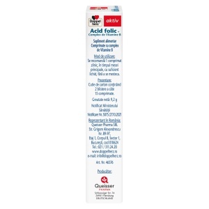 Acid folic + Complex de Vitamine B, 30 comprimate, Doppelherz - Img 3