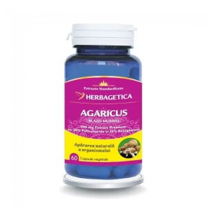 Agaricus, 60 capsule, Herbagetica