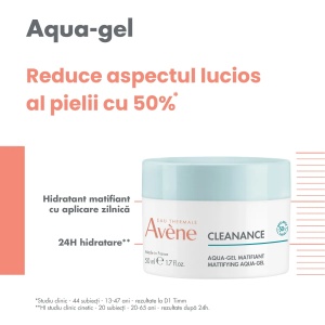 Aqua Gel Cleanance matifiant, 50ml, Avene - Img 3