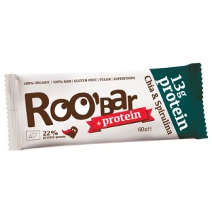 Baton proteic cu chia si spirulina raw eco, 30g, Roobar