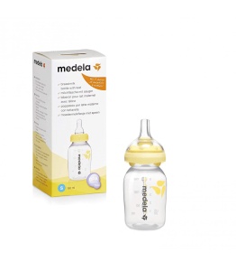 Biberon cu tetina din silicon Marimea S, 150 ml, Medela - Img 2