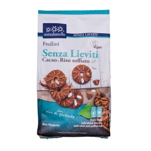 Biscuiți vegani cu cacao și orez, 350g, Sottolestelle - Img 2