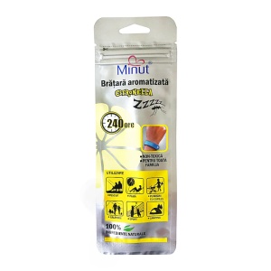 Bratara antitantari aromatizata cu Citronella, Verde, Minut