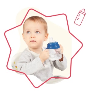 Cana biberon anti-curgere 0l+, 180ml, B005005, Badabulle - Img 3