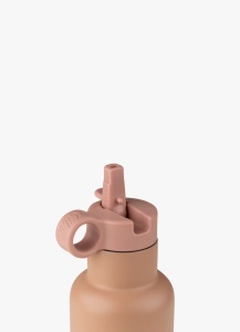 Capac rezerva pentru sticla termos Blush Pink + 2 paie, Citron - Img 2