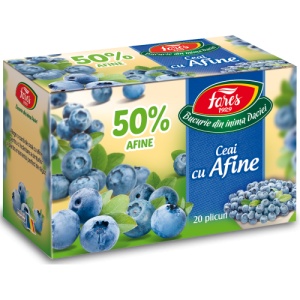 Ceai cu afine 50%, 20 plicuri, Fares - Img 1