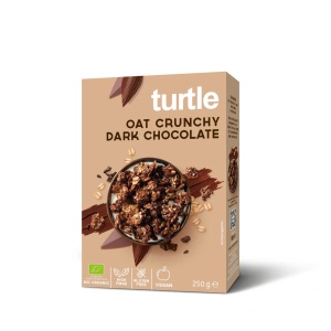 Cereale eco crunchy cu ciocolata neagra Turtle, 250g, Managis