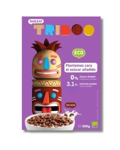 Cereale expandate Bio cu gust de ciocolata, 300g, Smileat