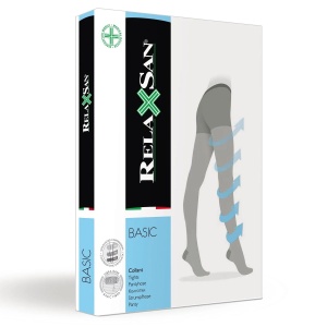 Ciorapi compresivi tip pantalon 280den, 22-27mmHg, varf inchis, nr 3, negru, 980, RelaxSan