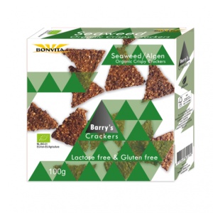 Crackers cu alge marine fara gluten/lactoza ECO, 100g, Bonvita