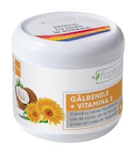 Crema cu galbenele si Vitamina E, 250ml, Flopharm