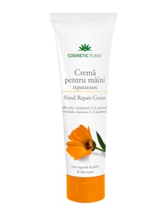 Crema de maini reparatoare cu galbenele, vitaminele A,F si pantenol, 150 ml, Cosmetic Plant - Img 2