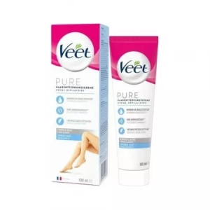 Crema depilatoare pentru piele sensibila Pure, 100ml, Veet