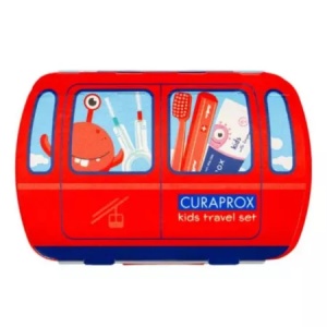CURAPROX Travel set Kids rosu