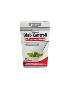 Diab Control + Crom Organic, 80 tablete, JutaVit