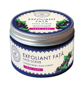 Exfoliant pentru fata cu coacaze negre, 140g, Natura Carpatica