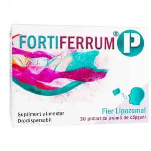 Fortiferrum P cu aroma de capsuni, 30 plicuri, Esvida Pharm