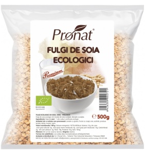Fulgi de soia bio, 500g, Pronat