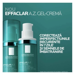 Gel-crema Effaclar A.Z. anti-imperfectiuni si anti-imbatranire, 40ml, La Roche-Posay - Img 2