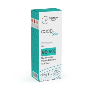 Gel Stop Acne Good Skin cu niacinamida, retinol vegetal si Tea Trea, 30ml, Cosmetic Plant