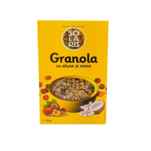 Granola cu alune si cocos, 300g, Solaris