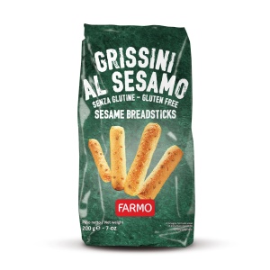 Grisine fara gluten cu susan, 200g, Farmo